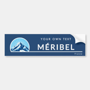 Méribel Frankrijk berg skioord Bumpersticker
