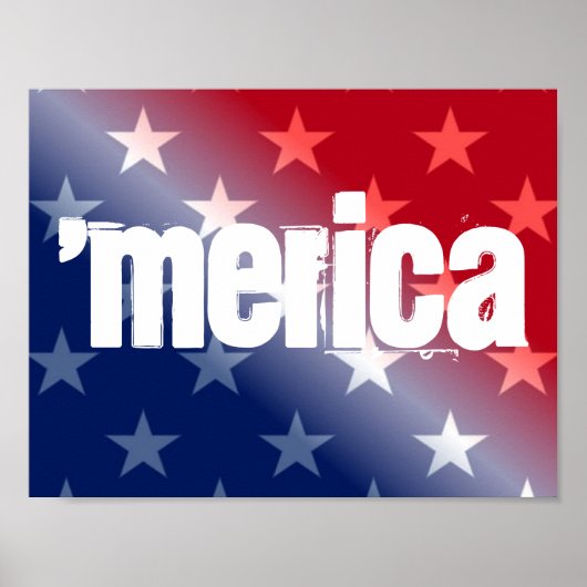 'Merica 11"x8.5" Poster (Devant)