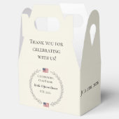 merica 250th Anniversary Wedding | Custom names Bedankdoosjes (Geopend)