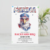 Merica 4 juli achtertuin BBQ Kaart (Staand voorkant)