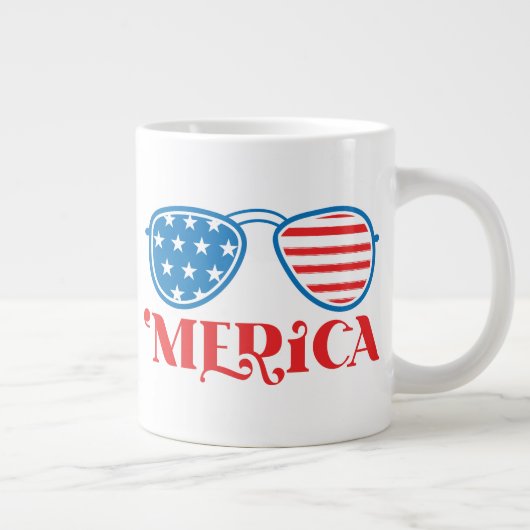 'Merica - 4 juli Extra Grote Beker (Rechts)