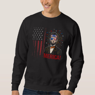 Merica 4 juli Mannen Amerikaanse vlag Verenigde St Trui
