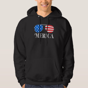 Merica 4 juli zonnebrillen Kinder Hoodie