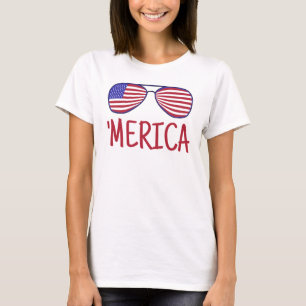 "Merica 4th of julbril T-shirt