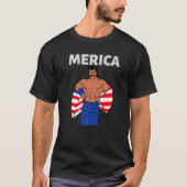 Merica American Mullet Business In Front Party In T-shirt (Voorkant)