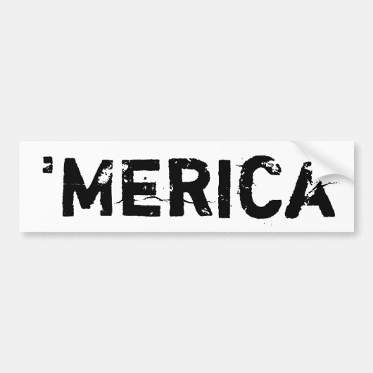 "merica Bumpersticker (Voorkant)