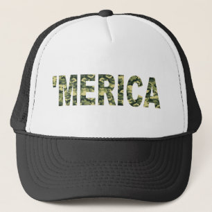 "MERICA Camo Trucker Hat Pet