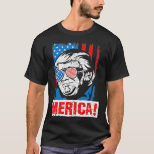 Merica Donald Trump USA Flag 2020 Verkiezingsrepub T-shirt