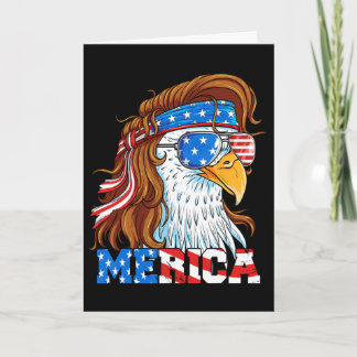 Merica Eagle Mullet 4 juli Amerikaanse vlag Usa  Kaart