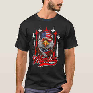 Merica Eagle vliegtuig 4 juli Amerikaanse vlag PA T-shirt