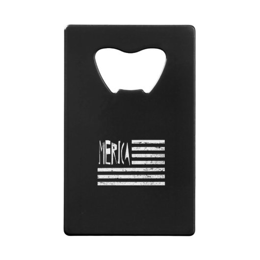 Merica Flag Kredietkaart Flessenopener (Voorkant)
