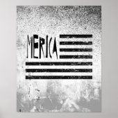 Merica Flag Poster (Voorkant)
