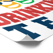 Merica Funny USA Drink Team Patriotic USA Ameri Poster (Hoek)