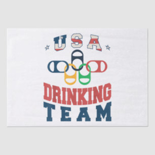 Merica Funny USA Drink Team Patriotic USA Ameri Tissuepapier