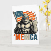 ‘merica Gorilla Vlag Zonnebril Funny Patriottisch Kaart (Gele Bloem)