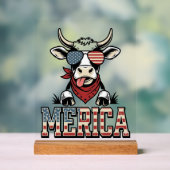 Merica Graphique de gravure vintage de vache patri (Neutre)