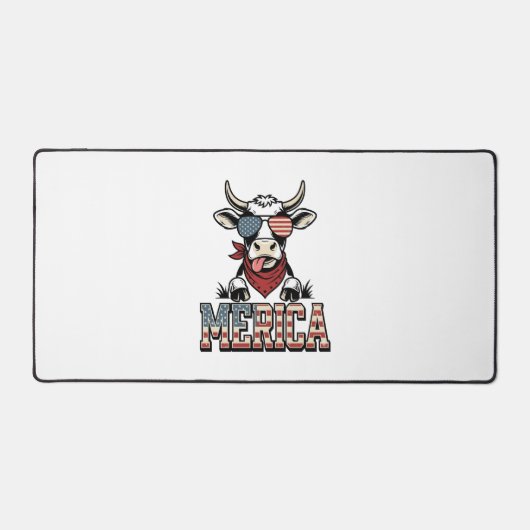 Merica Graphique de gravure vintage vache patrioti (Recto)