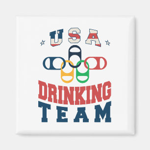 Merica Grappig Usa Drankteam Patriottisch Usa Amer Magneet