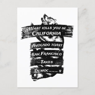 Merica Humor America USA Funny California Briefkaart