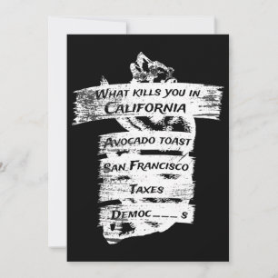 Merica Humor America USA Funny California Kaart