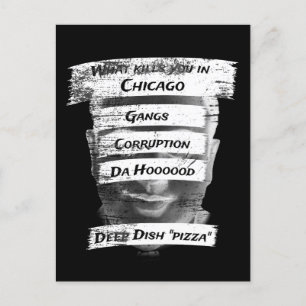 Merica Humor America USA Funny Patriotisme Chicago Briefkaart