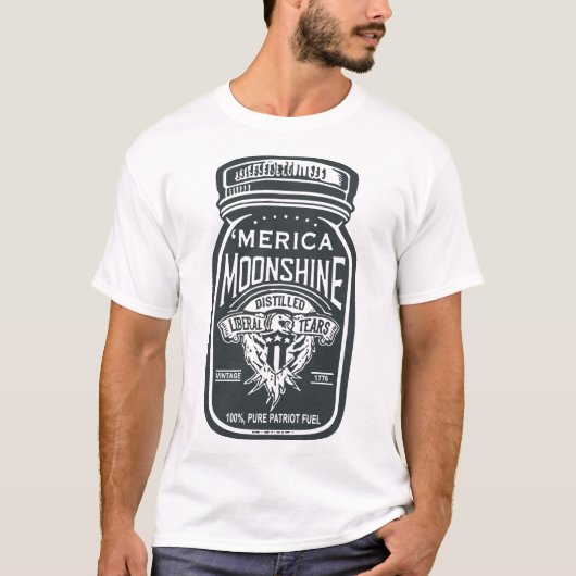 merica moonshine america t-shirt (Voorkant)