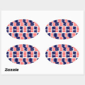 merica ovale sticker (Vel)