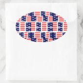 merica ovale sticker (Tas)