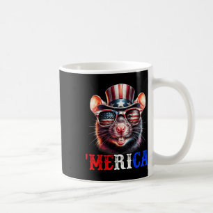 Merica Rat Patriottische 4th of July Grappige Kind Koffiemok
