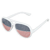 "Merica red White en Blue American Flag Aviator Zonnebril (Gekanteld)