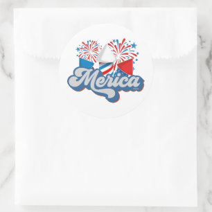 MERICA RONDE STICKER