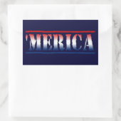 'MERICA Rood Wit & Blauw Stickers (6/vel) (Tas)