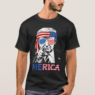 Merica Shirt blij 4 juli Merica Trump