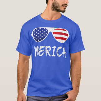 Merica Sunbril Patriotic Fourth of Juli T-shirt