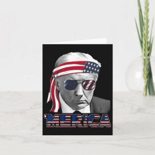 Merica Trump Happy 4th of July Trump Amerikaanse v Kaart