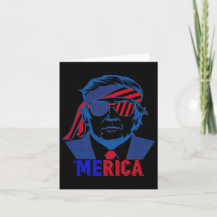 Merica Trump Happy 4th of July Trump Amerikaanse v Kaart