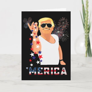 Merica Trump Outfits Merica VS Amerikaanse Vlag Pa Kaart
