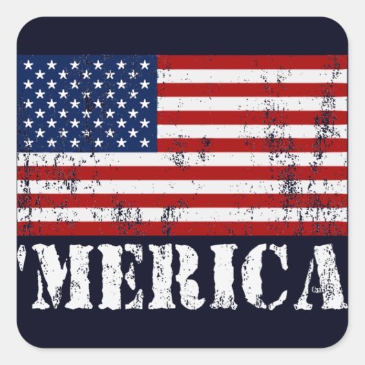 'MERICA U.S. Flag Stickers (Voorkant)