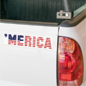 "MERICA US Flag Bumpersticker (Op Truck)