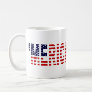 "MERICA US Flag Koffiemok