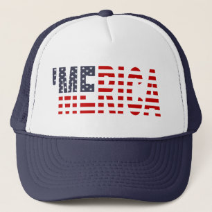 "MERICA US Flag Trucker Hat (origineel-blauw) Trucker Pet
