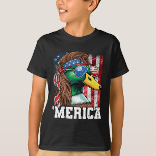 Merica Usa Amerikaanse Vlag Patriottische 4e Juli  T-shirt