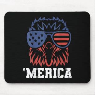 Merica Usa Vlag Gevechtsvliegtuigen Ld Eagle Patri Muismat