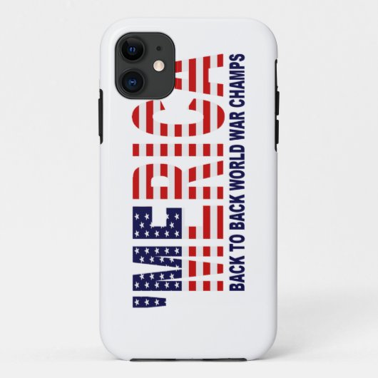 'MERICA World War Champs US Flag iPhone 5 Hoesje (Achterkant)