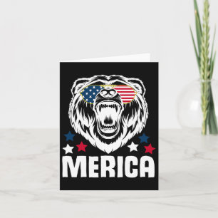 Merica Zonnebril 4 juli Amerikaanse Vlag Beer Desi Kaart