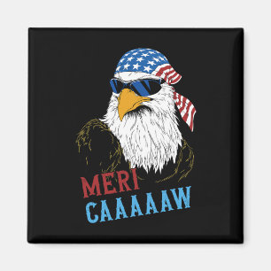 Mericaaaaaw Eagle Mullet 4 juli Verenigde Staten Magneet
