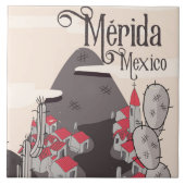 Mérida Mexico reisposter Tegeltje (Voorkant)