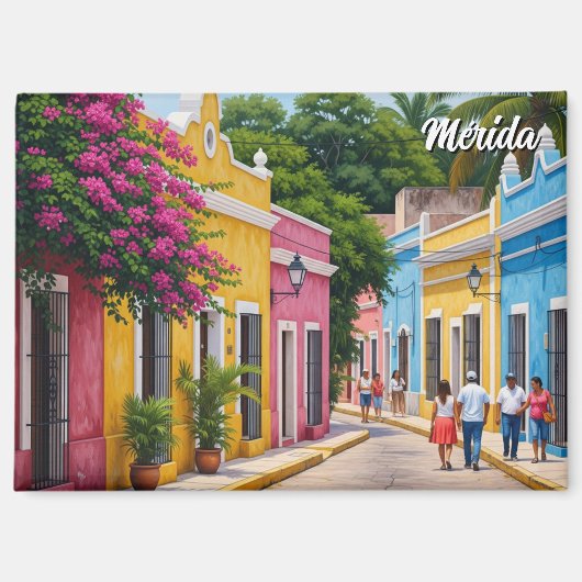 Merida Mexico Reizen Magneet (Voorkant)