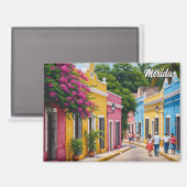 Merida Mexico Reizen Magneet (Voorkant / Achterkant)