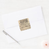 Meriden Britannia Company Vierkante Sticker (Envelop)